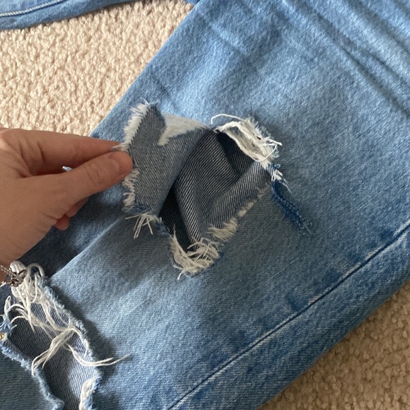 Levis 501 Distressed Straight Jeans - Picture 4 of 5
